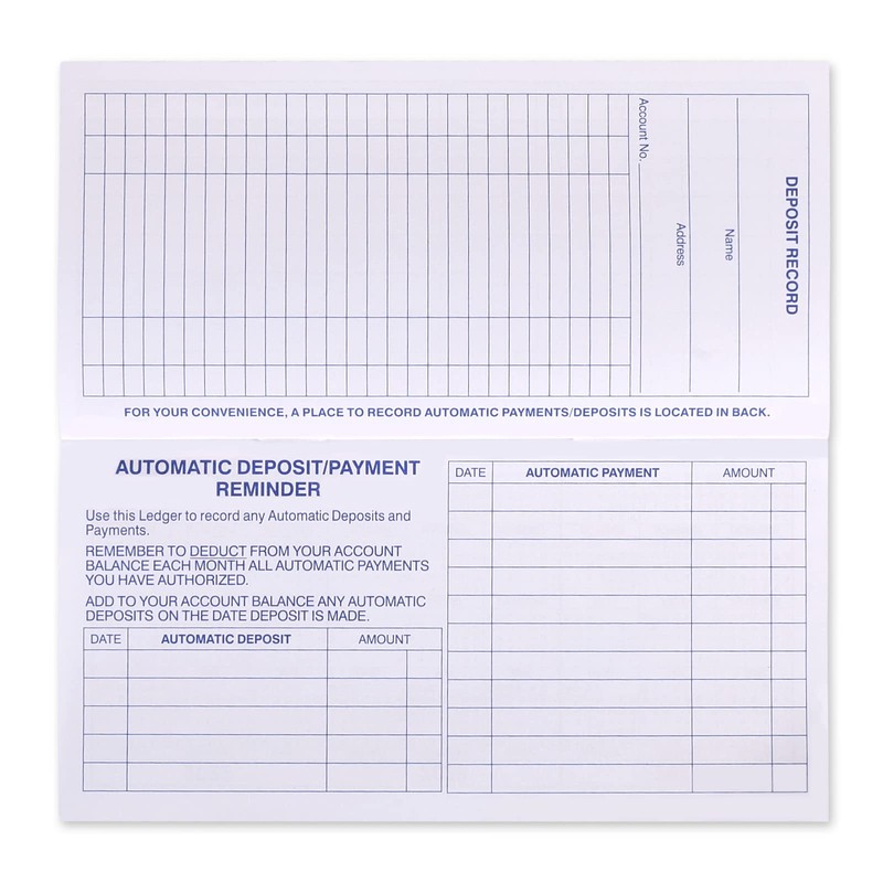 24 PCS Check Registers for Personal Checkbook, Easy to Read