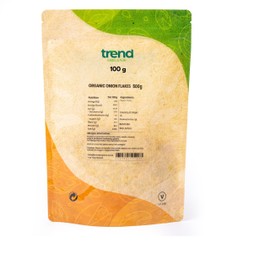 Trend Organic Onion Flakes - Perfect for Soups, Stews, Sauces, and Seasoning - Certified Organic, Non-GMO, Vegan, No Additives - Add Robust Flavour and Aroma to Your Favourite Dishes, 100g