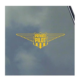 Private Pilot Wings Vinyl Sticker Decal Bush PPL License CFI Instructor Student Teacher Training Flight School