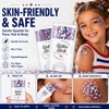 2Pcs Glitter Stick, Red White and Blue Glitter Stick, Rave