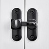 Wocoe 90/180° Barn Door Latches，Right Angle Door Lock,Zinc Alloy Flip