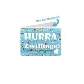 Windeltorte für Zwillinge neutral | 2 x KUSCHELHASE | personalisierbar, creme/natur (4-stöckig, unbedruckt)