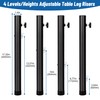 awagas 4 Pack Table Leg Extenders for Folding Tables, 4