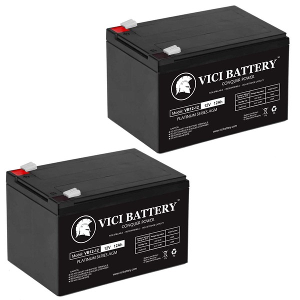 VICI Battery 12V 12AH Battery for ShopRider EZ Chopper Model