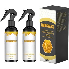 Natural Beeswax Care Spray & Restorer, Bees Wax Furniture Polish & Cleaner, Beeswax Spray Furniture Polish for Wood, Furnishings and Wooden Floors (2pcs)
