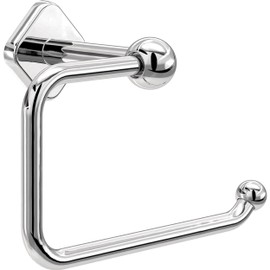 Franklin Brass Gainsville (1-Pack) Toilet Paper Holder, Euro Single Post Tissue Roll Wall Mount TP Storage, Polished Chrome Bathroom Decor, Accessories GNV50-PC