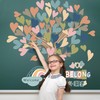 Classroom Tree Bulletin Board Decorations Boho Heart Tree Paper Cutouts