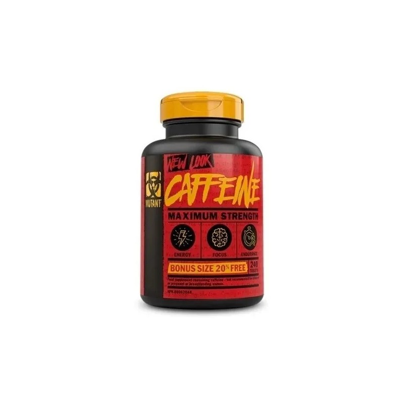 Cafeina Mutant Caffeine Energia Focus 240 Tabletas L