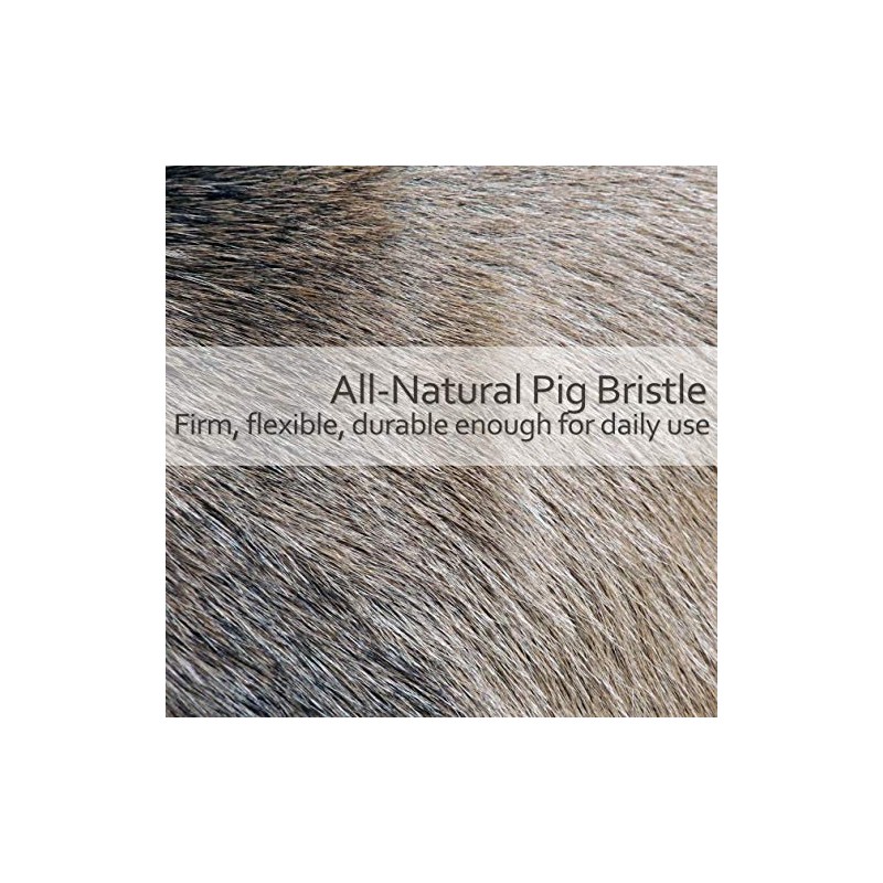 Redecker Natural Pig Bristle/Bronze Wire Clothes Brush with Oiled Pearwood