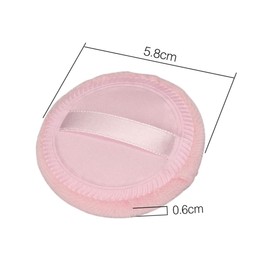 SAFIGLE 5pcs Pink Cotton Powder Puff Set Round Makeup Applicators for Loose Powder Foundation Soft and Fluffy Design for Ladies and Girls for Daily Cosmetic Use