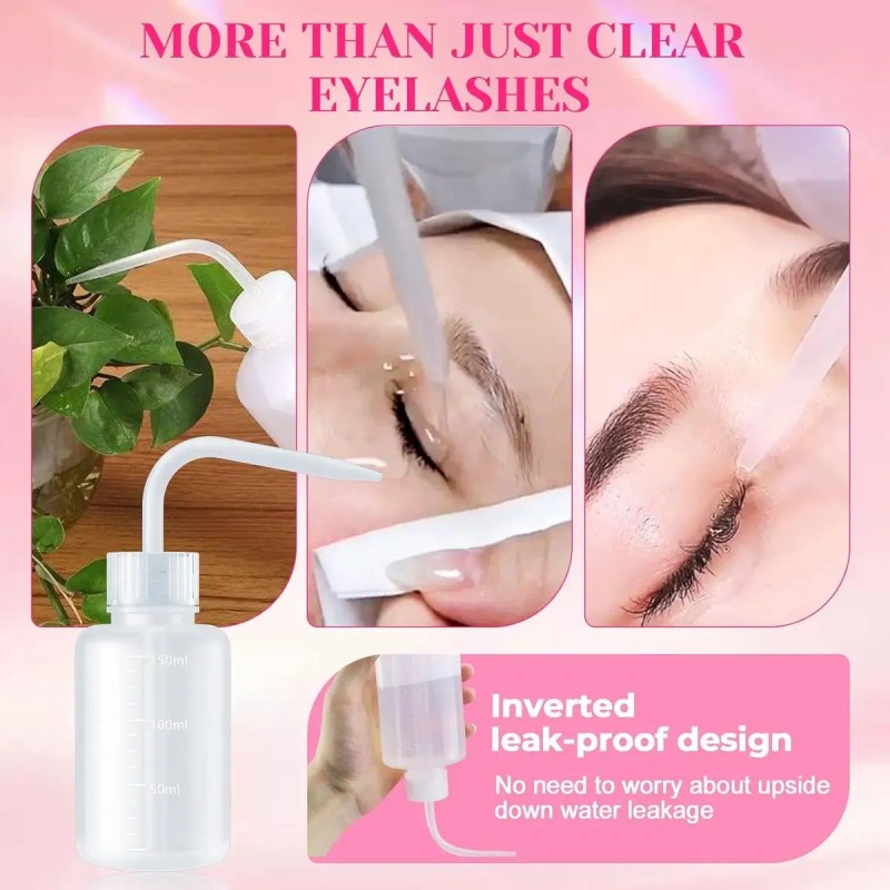 Kit Rosa De Limpieza Para Extensiones De Pestañas 15pz