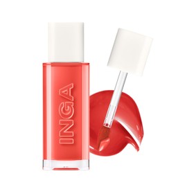 INGA Water Glow Lip Tint Crush Vibrant Red Color Energetic Impression