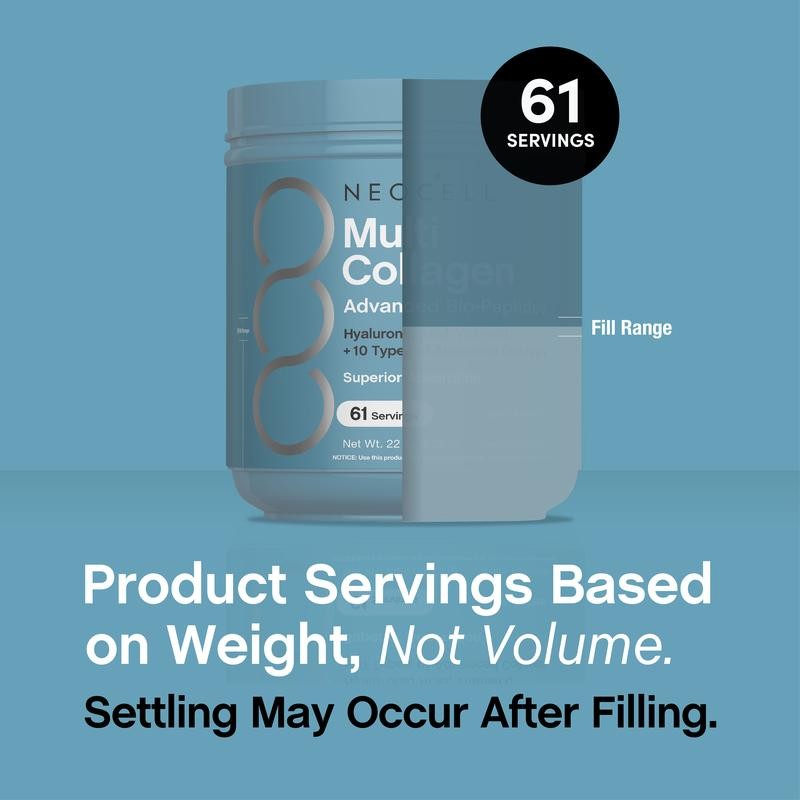 Multi Collagen Bio-Peptides Powder - Superior Absorption - Unflavored -
