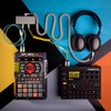 MyVolts Candycord audio cable, straight mini jack to 2 x