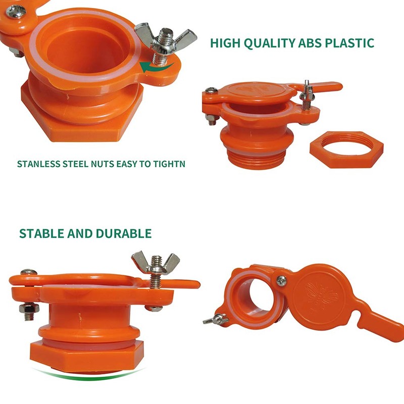 Honey Gate Valve 2pcs Extractor Tap for Honey Bucket Spout