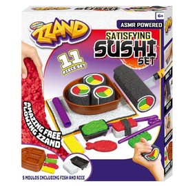 Satisfying Sushi Set Kinetic Sand- ASMR Powered - Sensory Play