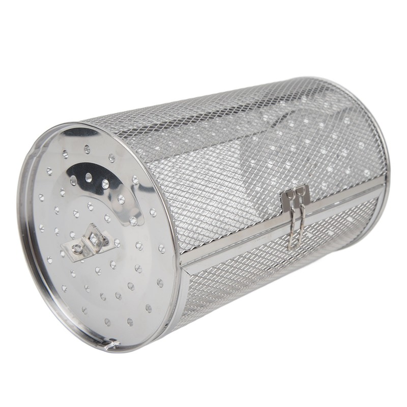 Rolling Grilling Basket Stainless Steel BBQ Rolling Basket Fork Wire