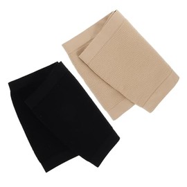 Fajas Reductoras De Cintura Neopreno Ajustables, Soporte Lumbar Profesional, Cinturones Sauna 2 Piezas Negro y Beige M, para Fitness, Sentadillas y...
