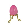 Three Star Solid Alabaster Egg 6pc Decorative Pink Egg 6