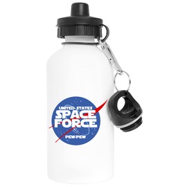 Space Force Space Force Aluminium White Water Bottle with Screw Cap