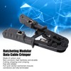 Ratcheting Modular Data Cable Crimper Wire Stripper Cutter 4P 6P