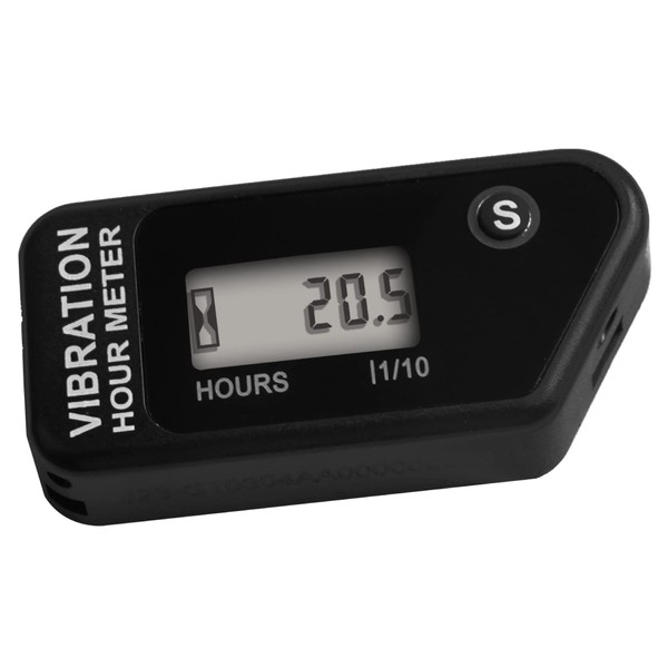 Taikemeti Wireless LCD Digital Hour Meter Maintenance Function Guage Waterproof