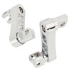 Motorcycle Foot Pegs, Adjustable Height Bracket for Footrest Clamp Extensions,