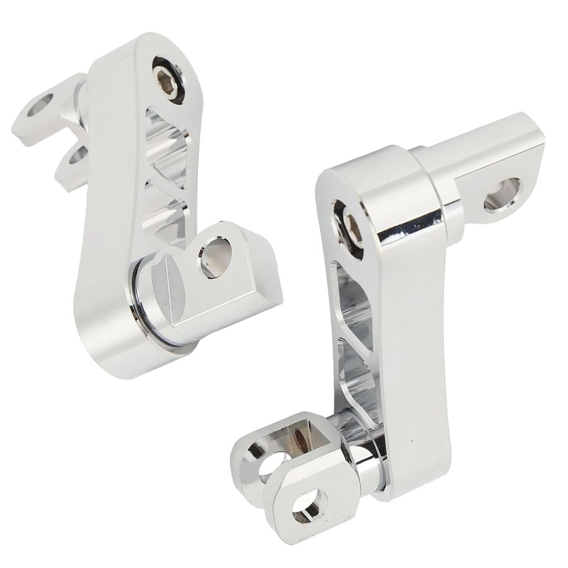 Motorcycle Foot Pegs, Adjustable Height Bracket for Footrest Clamp Extensions,