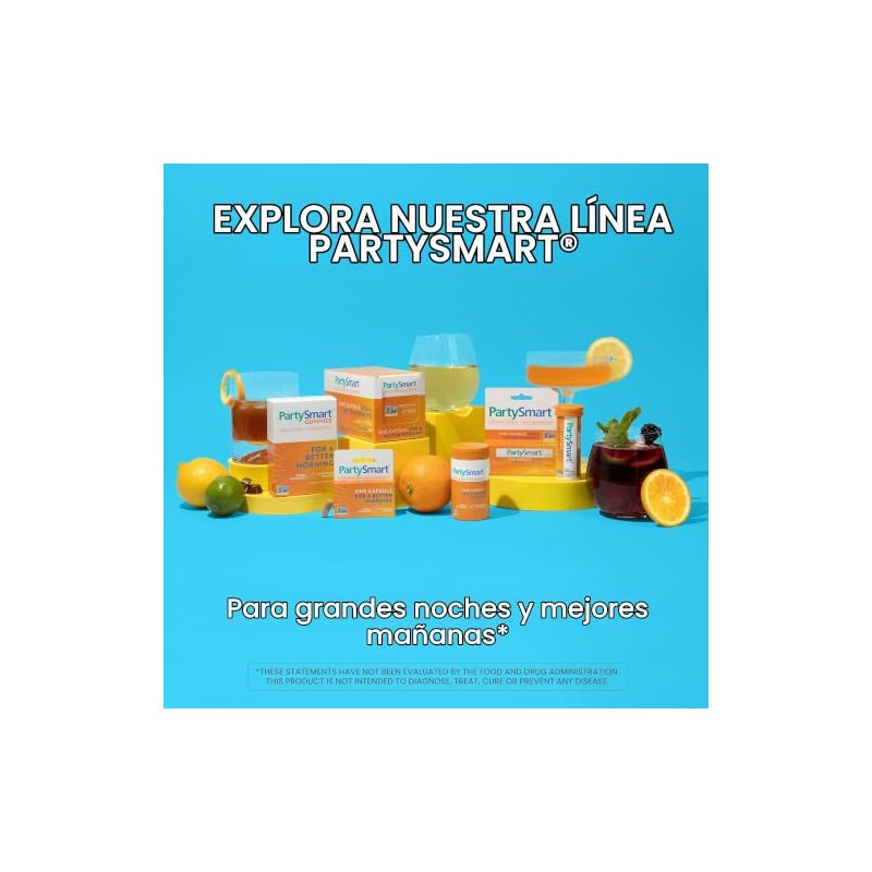 Himalaya PartySmart Suplemento Herbal, 10 Sobres con 1 Cápsula c/u,