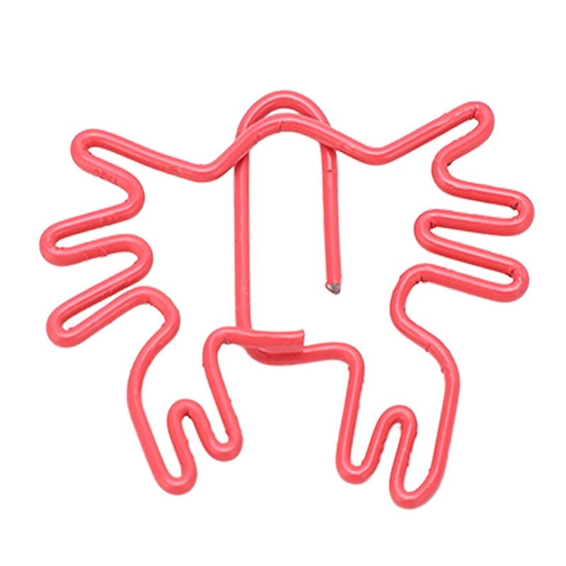 100Pcs Kids Paper Clips Crab Style Metal Exquisite Color Wide