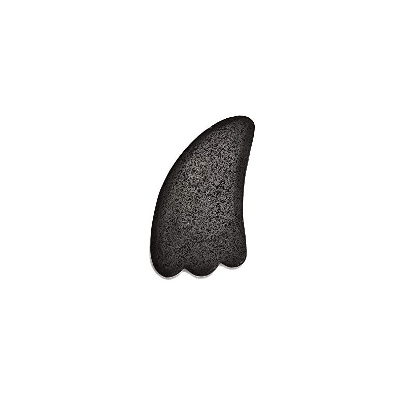JM Design Black Lava Gua Sha Massage Stone Tool 58x110mm