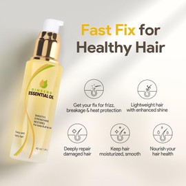 Hair Oil for Dry Hair, Curl Care Oil, Soft and Shiny, Repairs Damaged Hair, Hair Care, Suitable for All Hair Types, Hair Oil, 42 ml