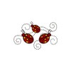 CafePress Ladybugs Sticker Square Bumper Sticker Car Decal