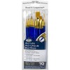 Gold Taklon Super Value Pack Brush Set-10/Pkg