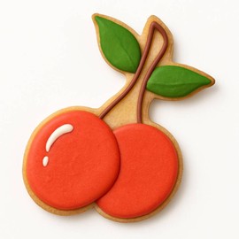 Cherry Cherries Fruit 3 Inch Cookie Cutter from The Cookie Cutter Shop – Tin Plated Steel - Made in the USA
