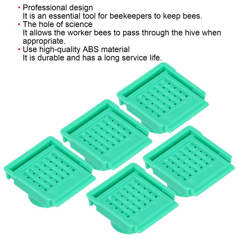 5Pcs Beehive Vent Lightweight ABS NonToxic EscapeProof Breathable Beehive Entrance