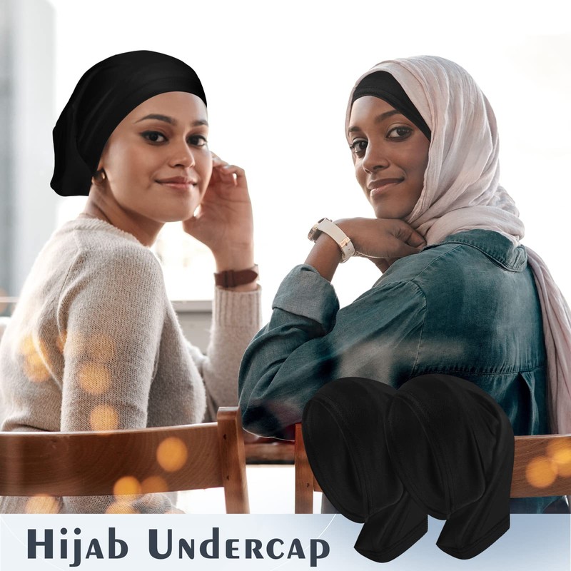 Boyiee Pack of 2 Hijab Headscarves Hijab Tube Elastic Hijab