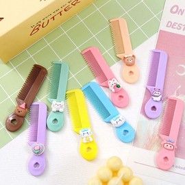 Mini Hair Comb with Embellishments for Bangs and Pets Mini Comb (Random) 12ea