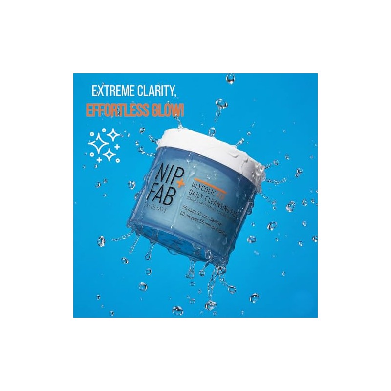 Nip + Fab Glycolic Fix Daily Cleansing Pads, 60 Pads