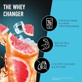 ESN ISOCLEAR Whey Isolate Protein Pulver, Pink Grapefruit, 908 g, Proteinlimo mit fruchtig leckerem Geschmack, clear Whey - made in Germany