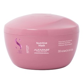 Alfaparf Milano Semi Di Lino máscara nutritiva para cabello seco – seguro en cabello tratado con color – Sulfato, SLS, parabenos y parafina – calidad de salón profesional, 6.76 oz (199.91 ml)