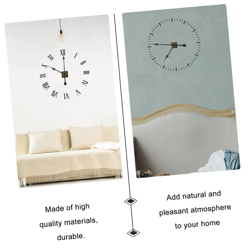 Jojofuny 4pcs Extra Long Silent Clock Movement Hands Replacement Kit