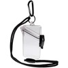 GOUDOGEDC Transparent Waterproof ID Card Badge Holder with Lanyard and