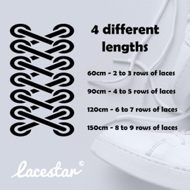 Round Shoe Laces for Trainers Boots Hi-tops Football Boots Coloured Cord Laces Shoelaces New Suitable for all brands of shoes for Adults or Kids