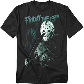 Popfunk Friday The 13Th Lurk Unisex Adult T Shirt (Large) Black
