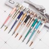 Danse Jupe 3 Pcs Big Crystal Diamond Pens,Bling Metal Ballpoint
