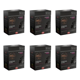 Mr & Mrs Mill Verona Blend Brewed Coffee Pods – K-fee® & Starbucks Verismo* Compatible | 72 Count (6 Boxes × 12 Pods) | 100% Arabica | Dark Roast| Single-Serve Brewed