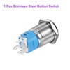 DMiotech 16mm / 5/8" Stainless Steel Latching Push Button Switch