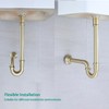 Brass P Trap U-Shape 11/4 inch Sink Drain Pipe with