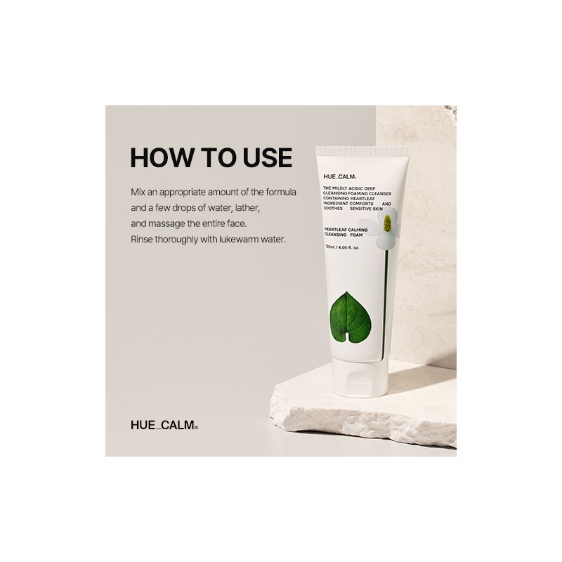 HUECALM [HUECALM]Heartleaf Calming Cleansing Foam 120ml